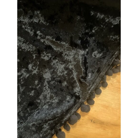 GYPSY HEART Crushed Burn Out Embroidered Velvet black Kimono Womens Sz Large - Picture 6 of 6